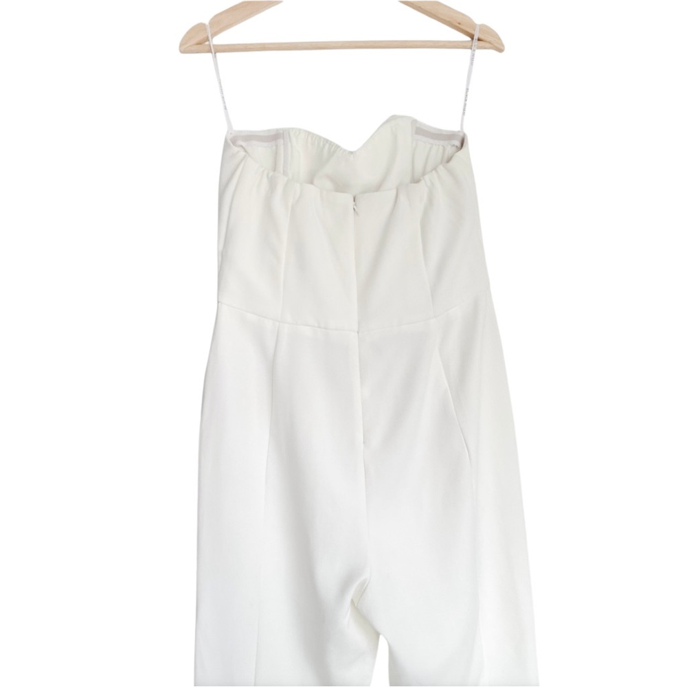 Black Halo Jada Jumpsuit White Porcelain Women’s 12 - Picture 8 of 11